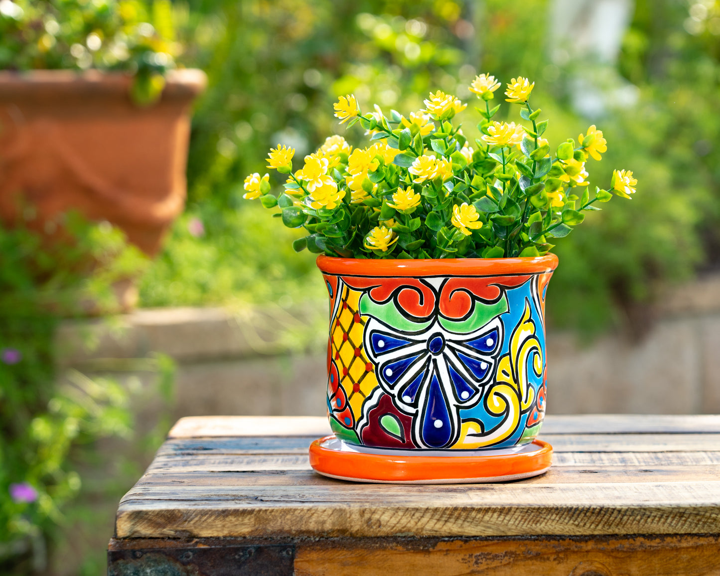 Circular Planter - Small (2PC) - Orange
