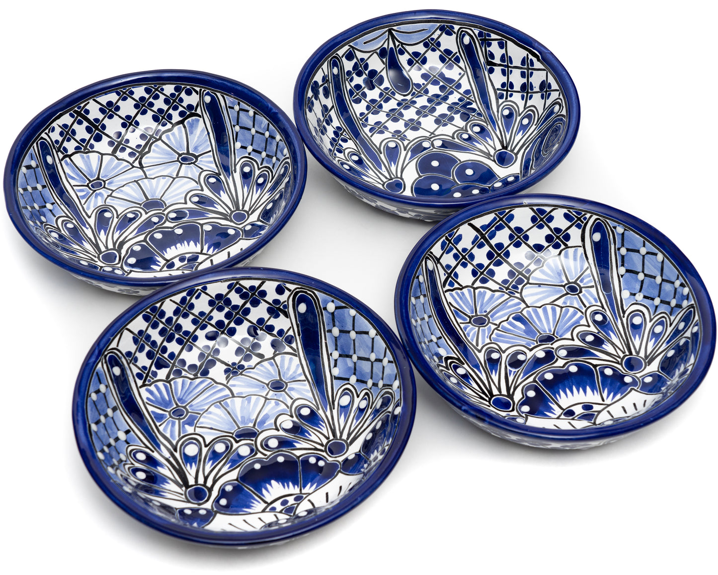 Salad Bowl (4PC) - Cobalt White