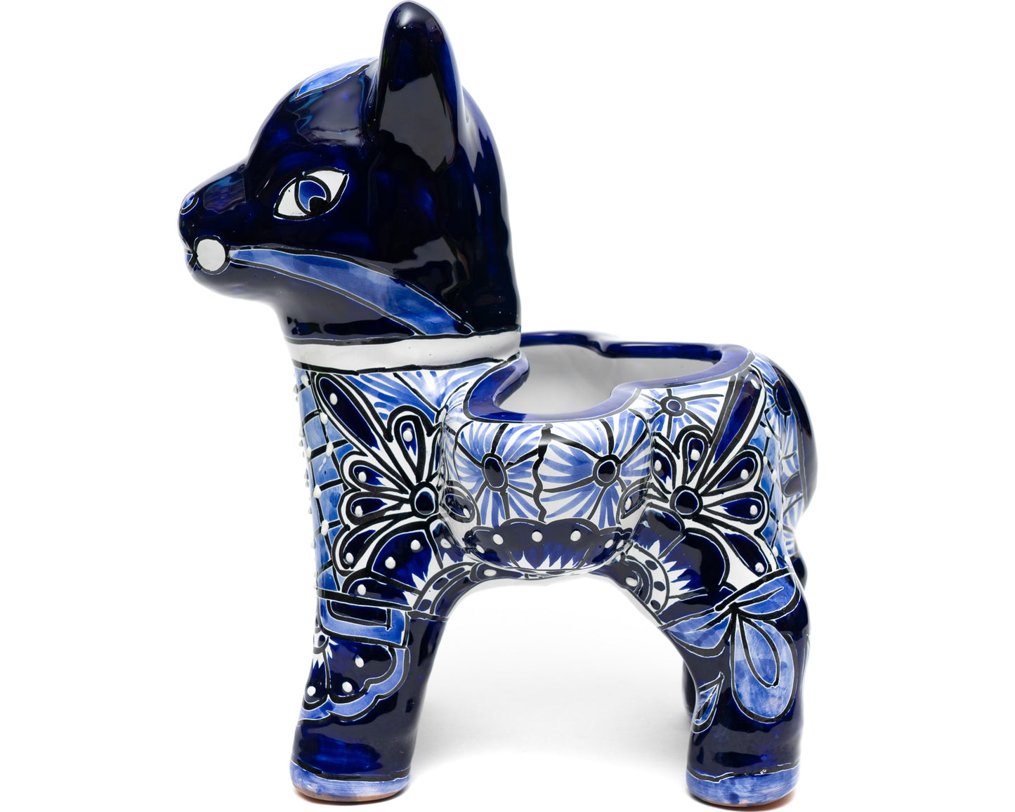 Donkey Planter - Cobalt White