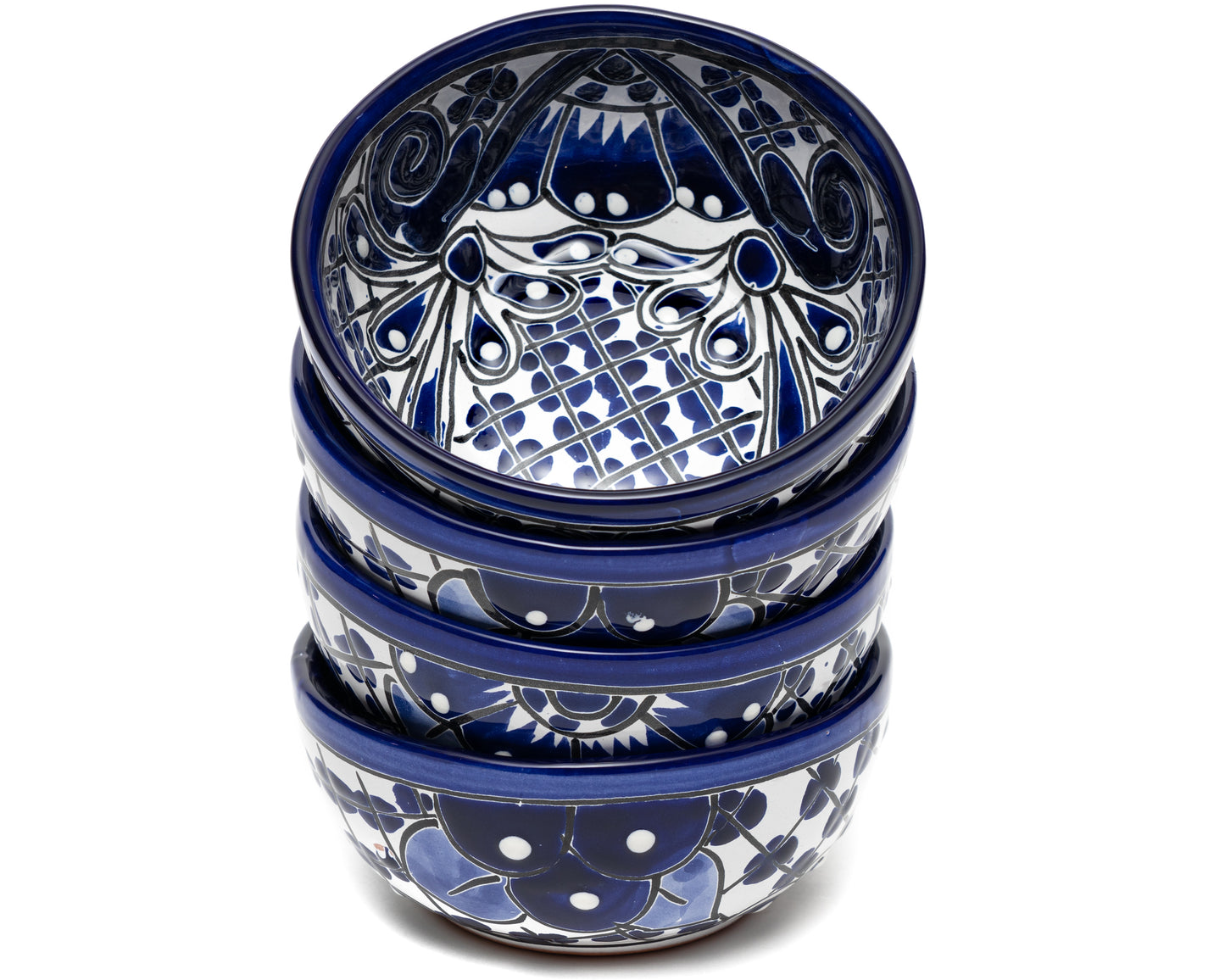 Cereal Bowl (4PC) - Cobalt White