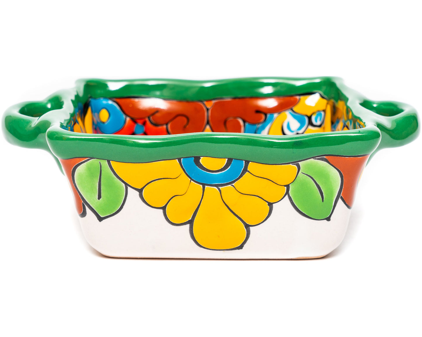 Scalloped Bowl - Deep Green