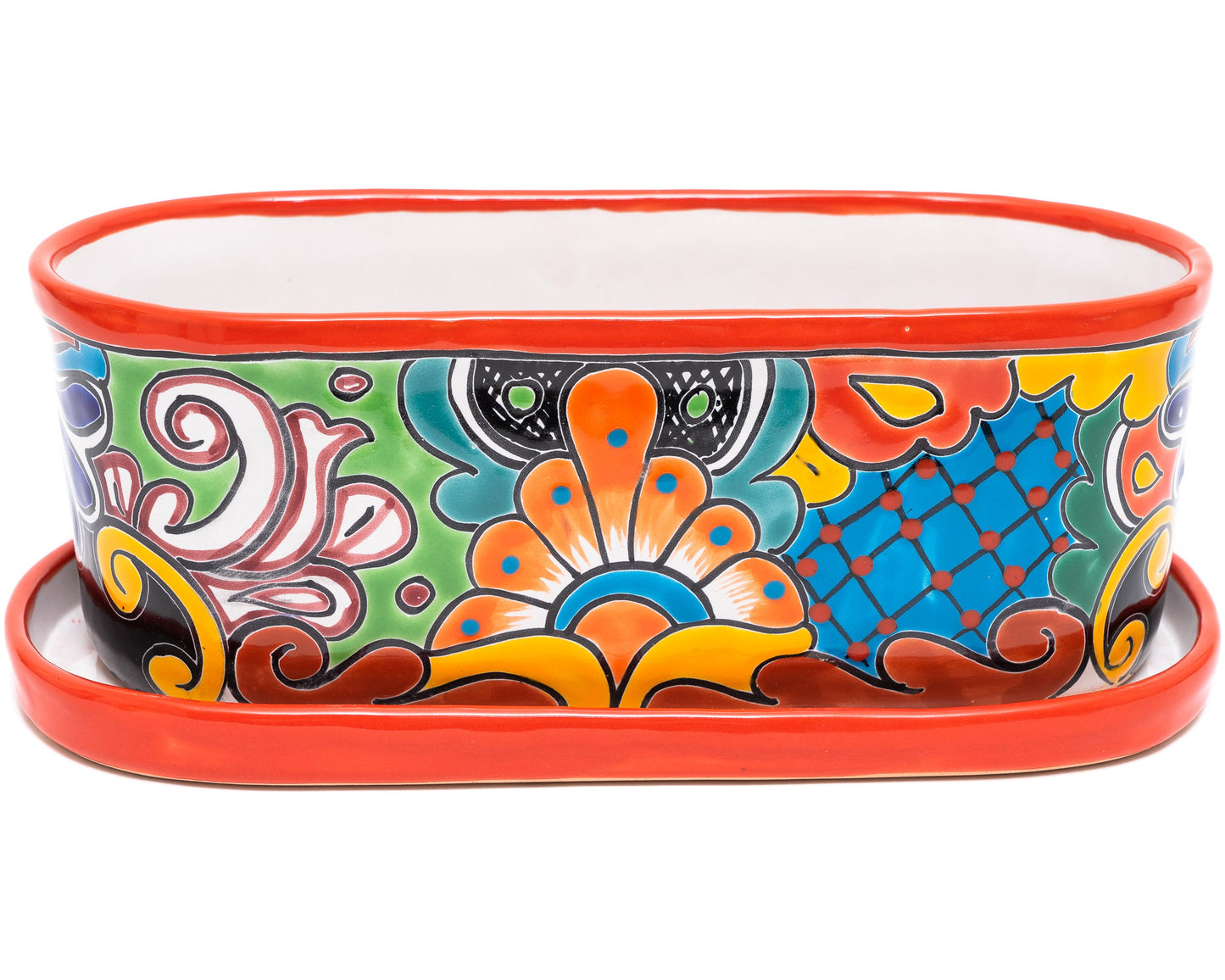 Oval Planter - Large (2PC) - Red