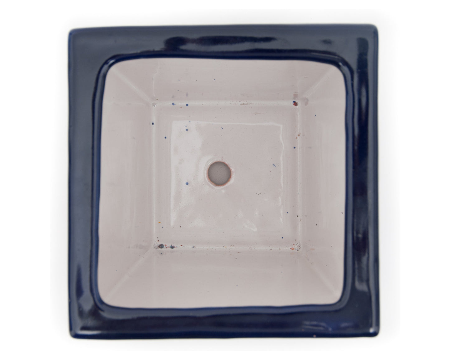 Tall Taper Planter w Saucer - Cobalt