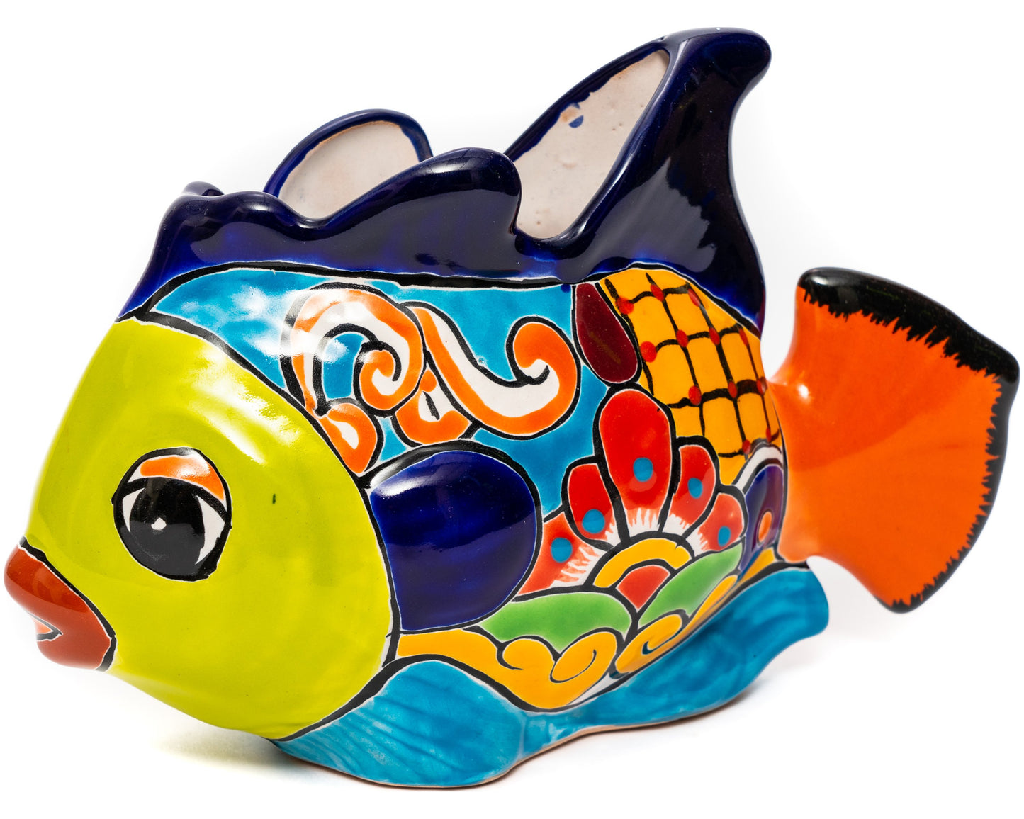 Small Fish Planter - Light Green