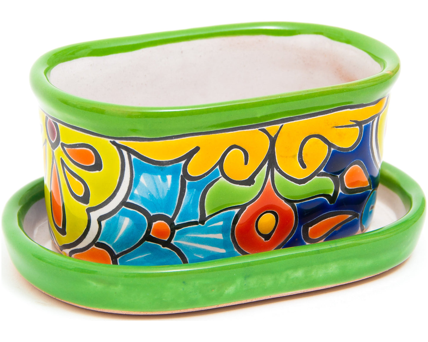 Oval Mini Planter (2PC) - Green
