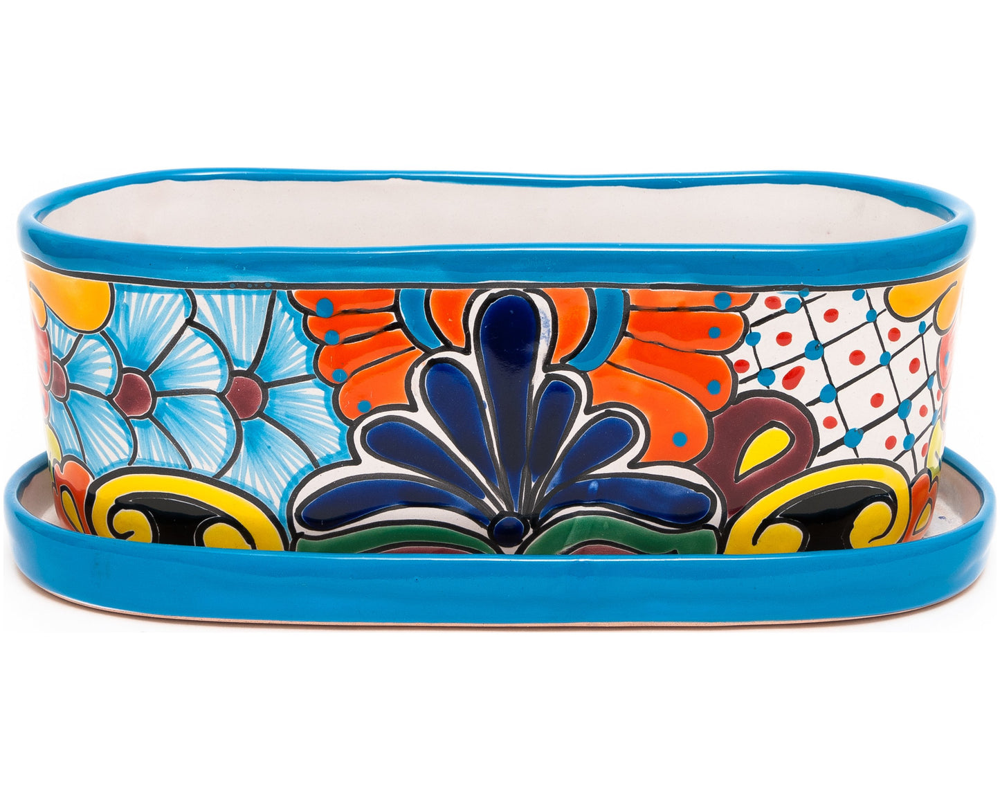 Oval Planter - Large (2PC) - Turquoise