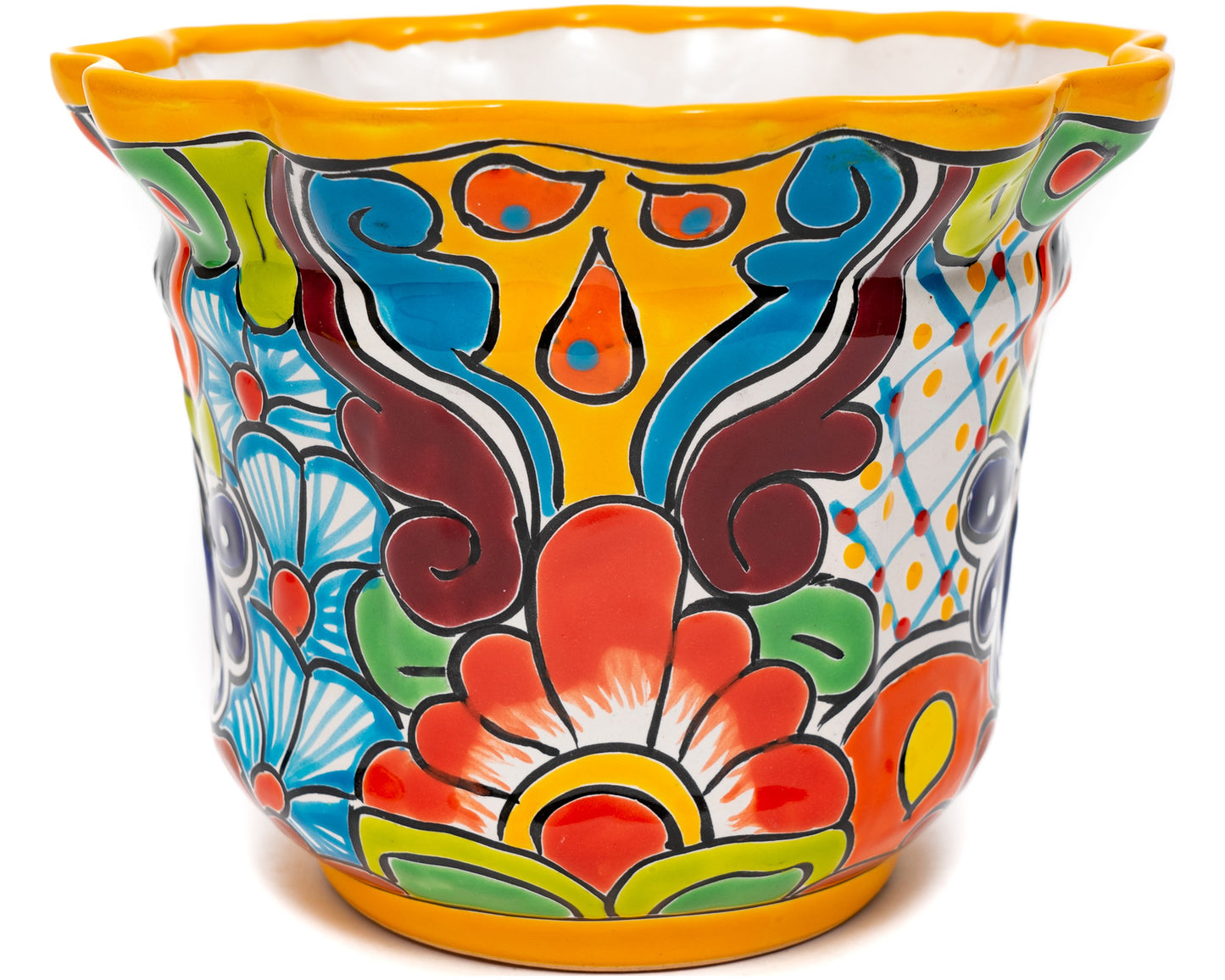 Scalloped Planter - Medium - Marigold