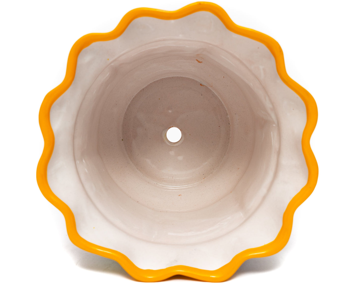 Scalloped Planter - Medium - Marigold