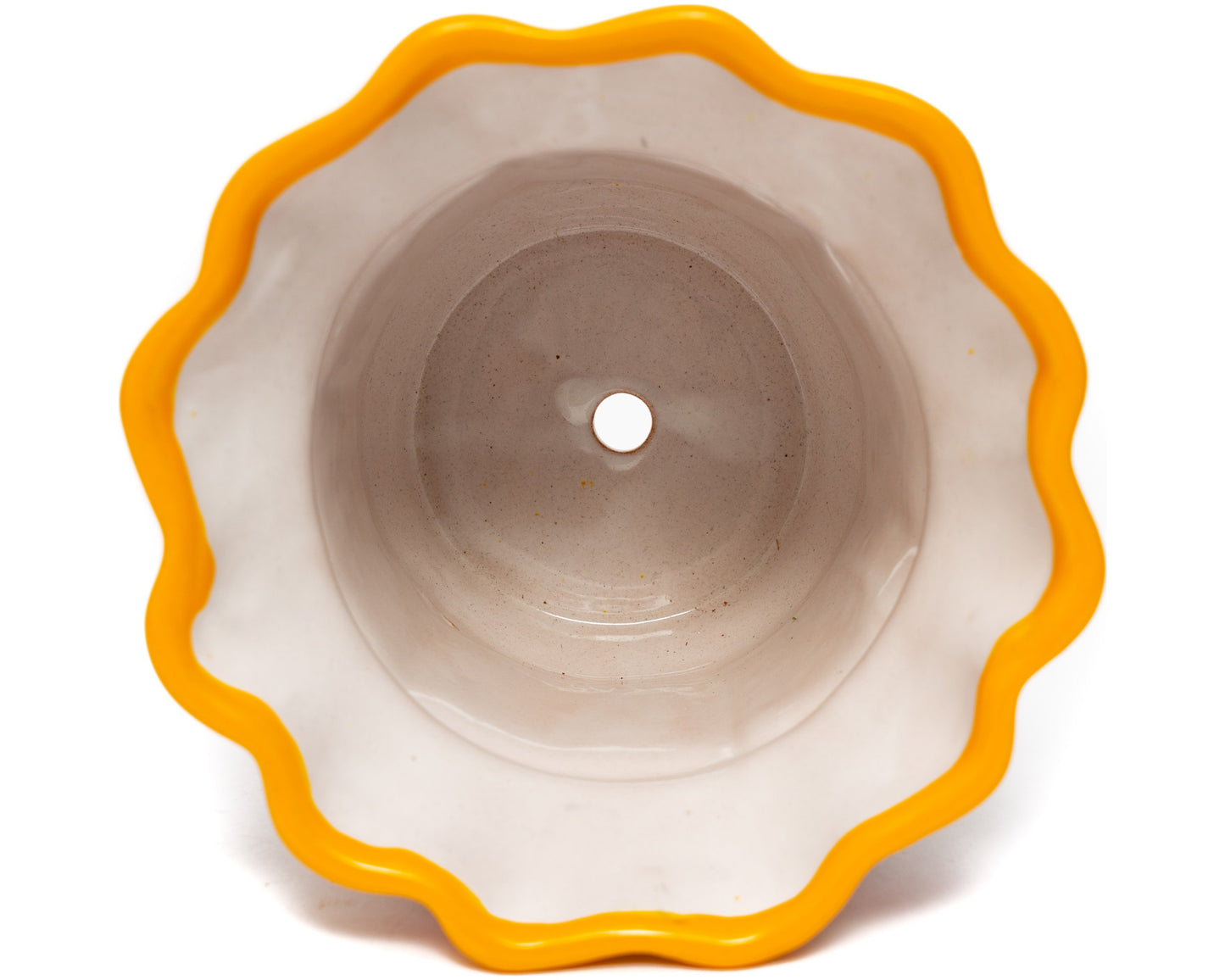 Scalloped Planter - Small - Marigold