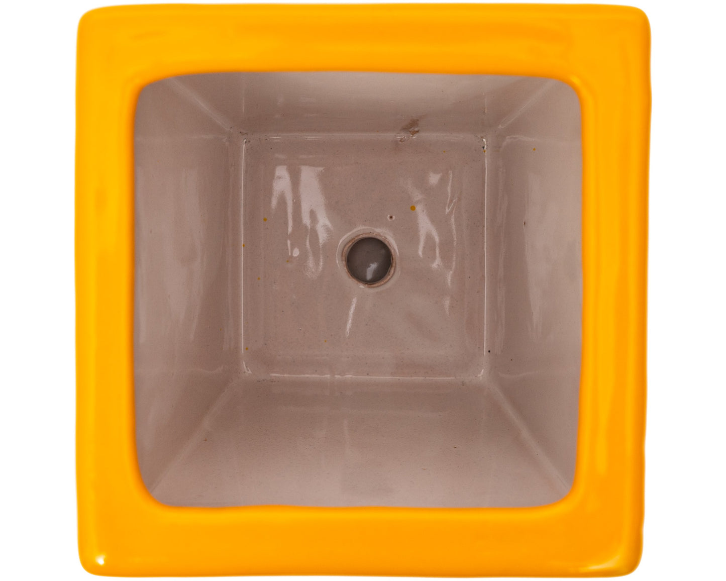 Tall Taper Planter w Saucer - Marigold
