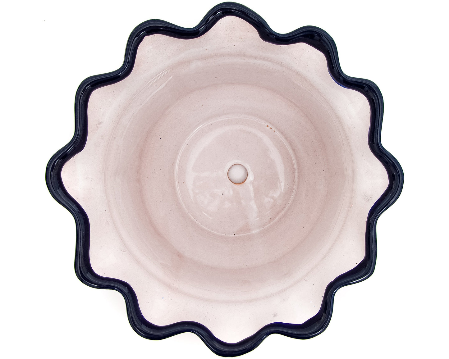 Scalloped Planter - Large - Cobalt