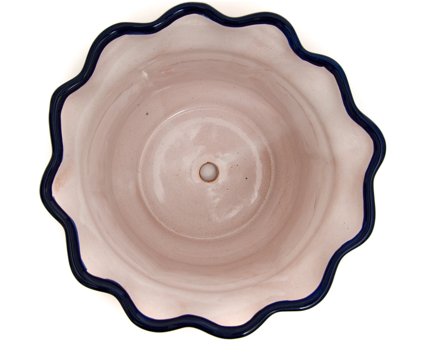 Scalloped Planter - Medium - Cobalt