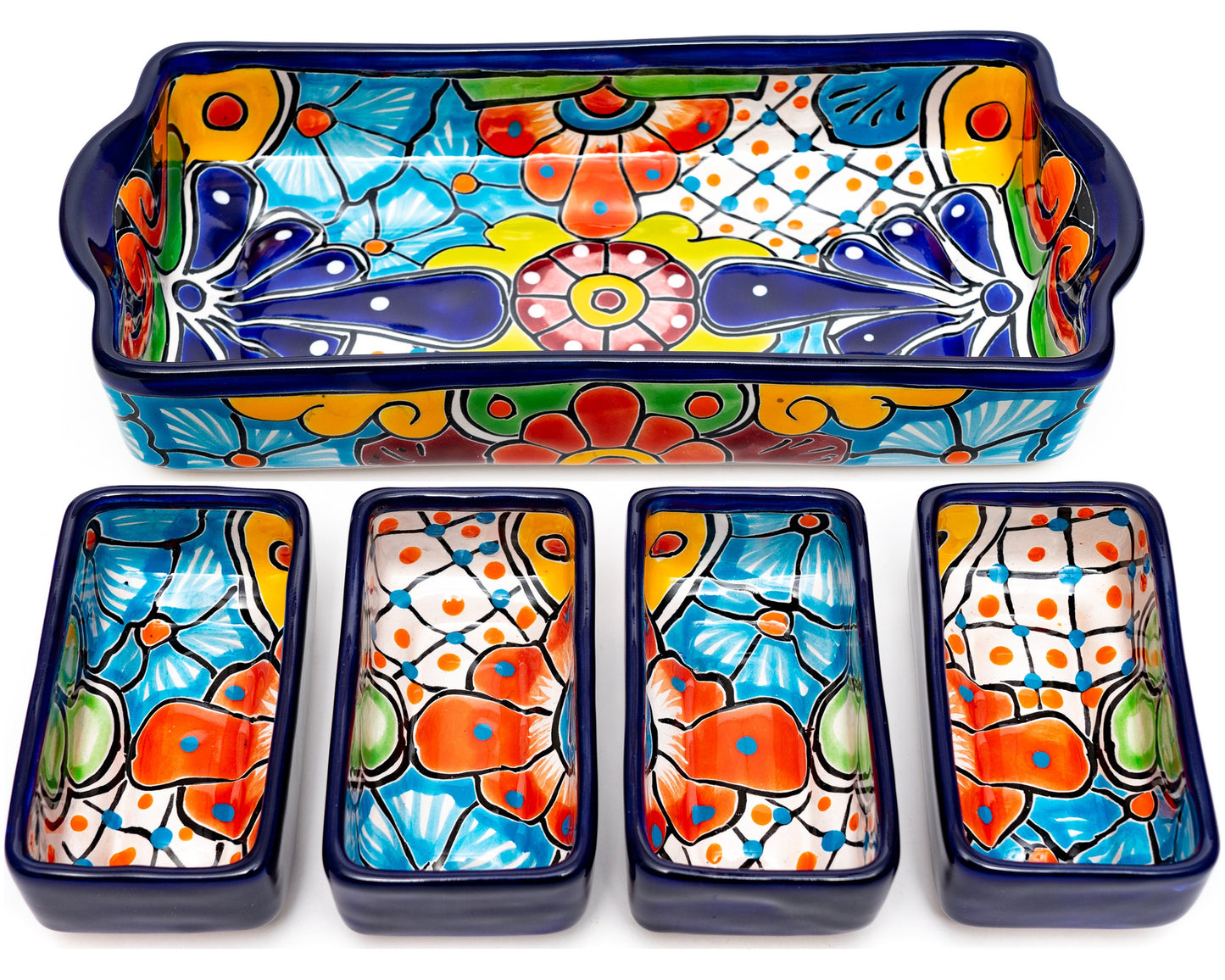 Rectangle Serving Set - (5PC) - Cobalt