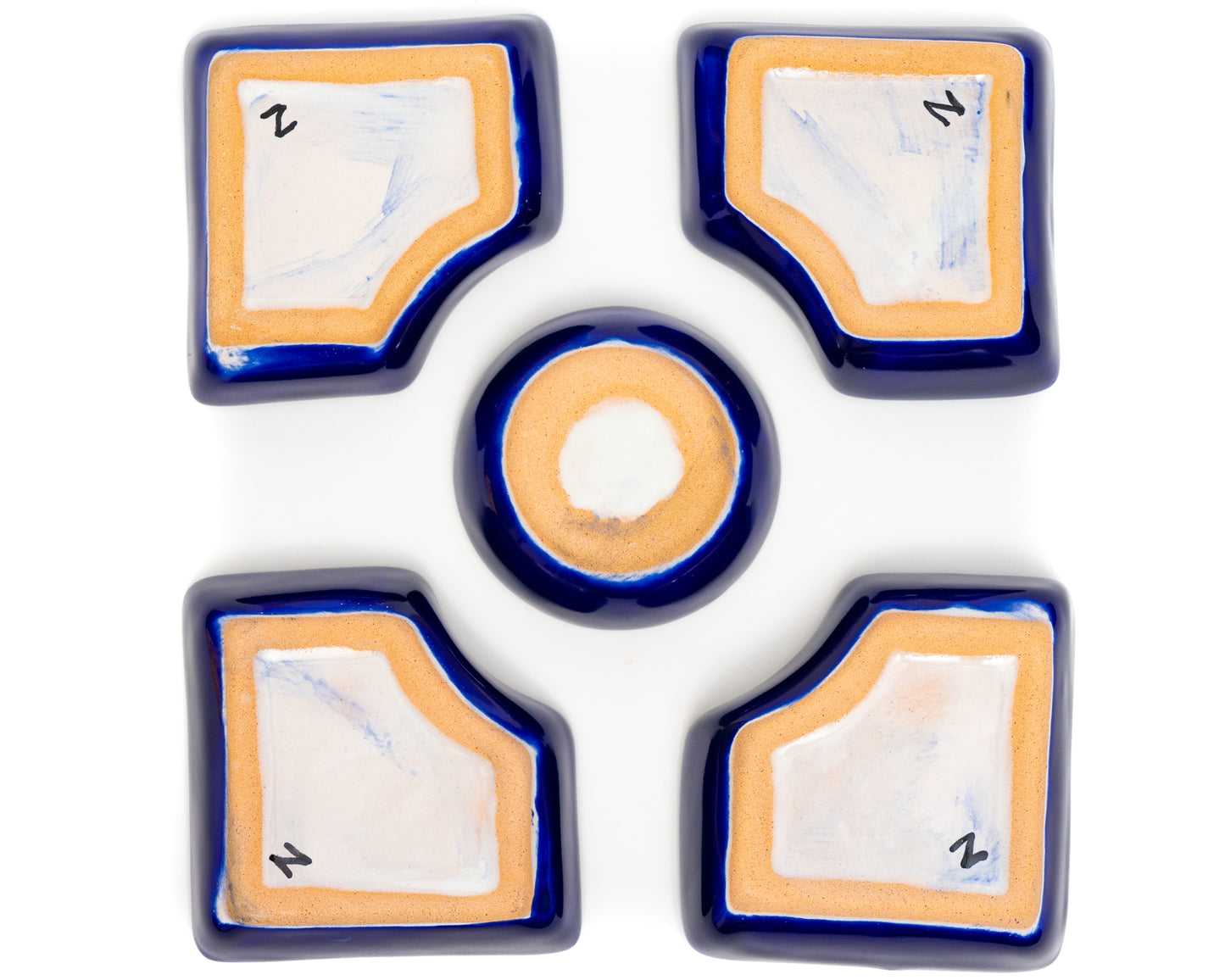 Square Serving Set - (6PC) - Cobalt