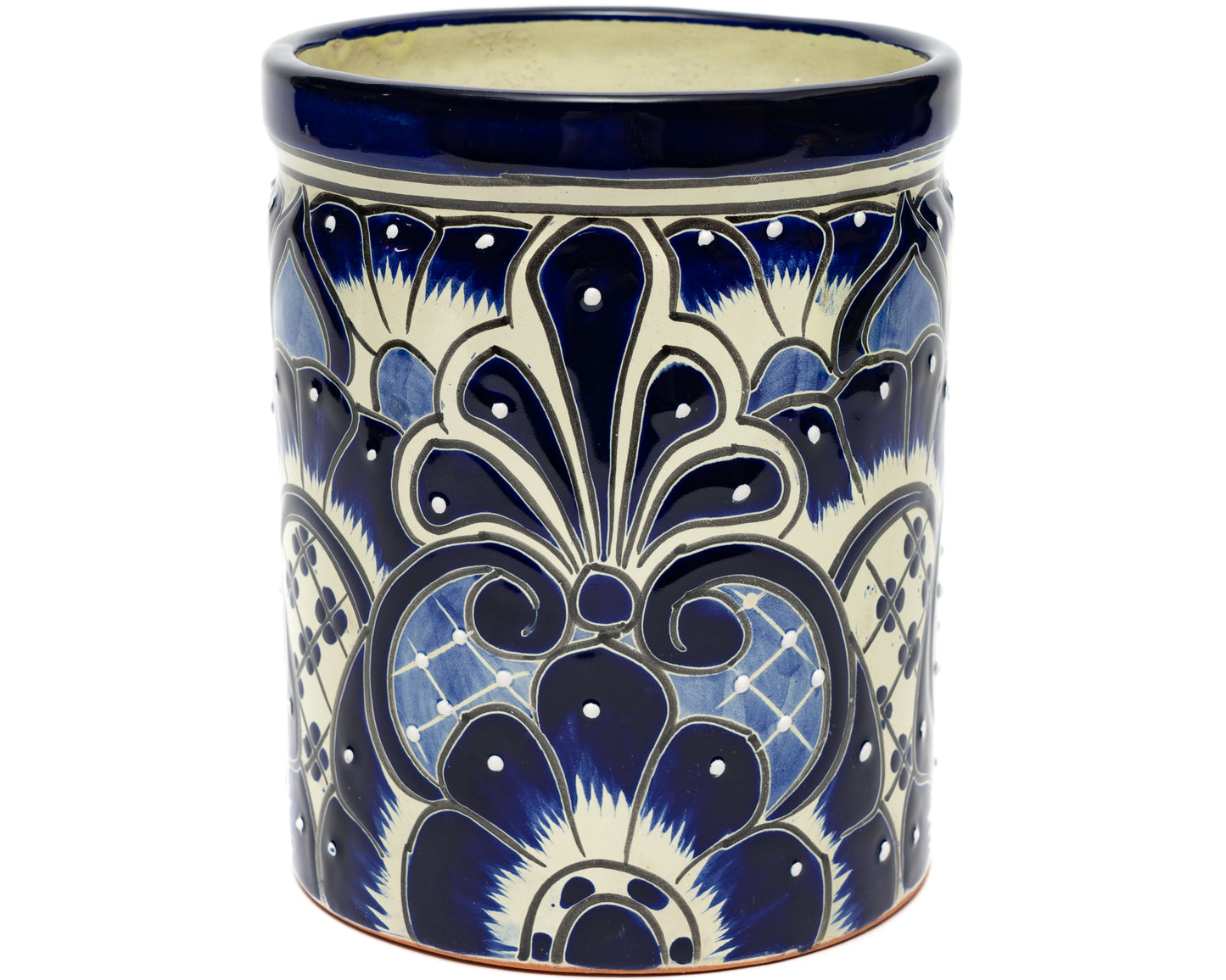 Utensil Holder - Large - Cobalt White