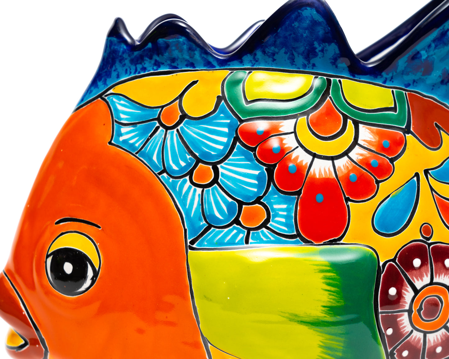 Large Fish Planter - Orange