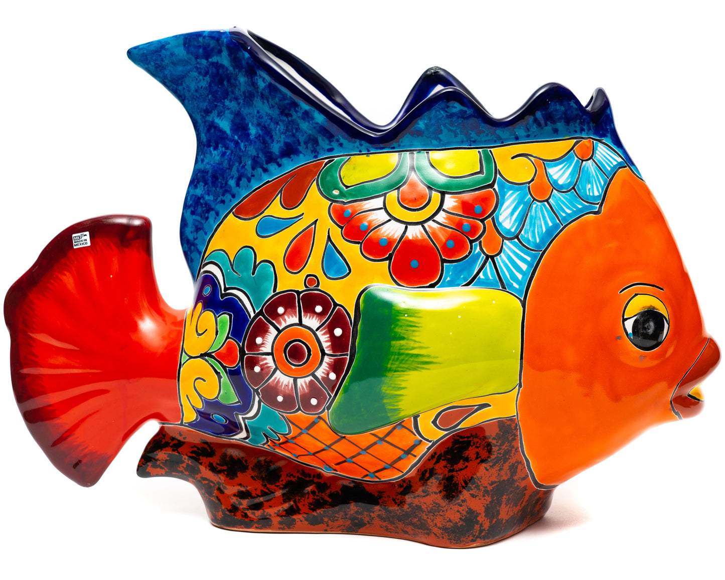 Large Fish Planter - Orange