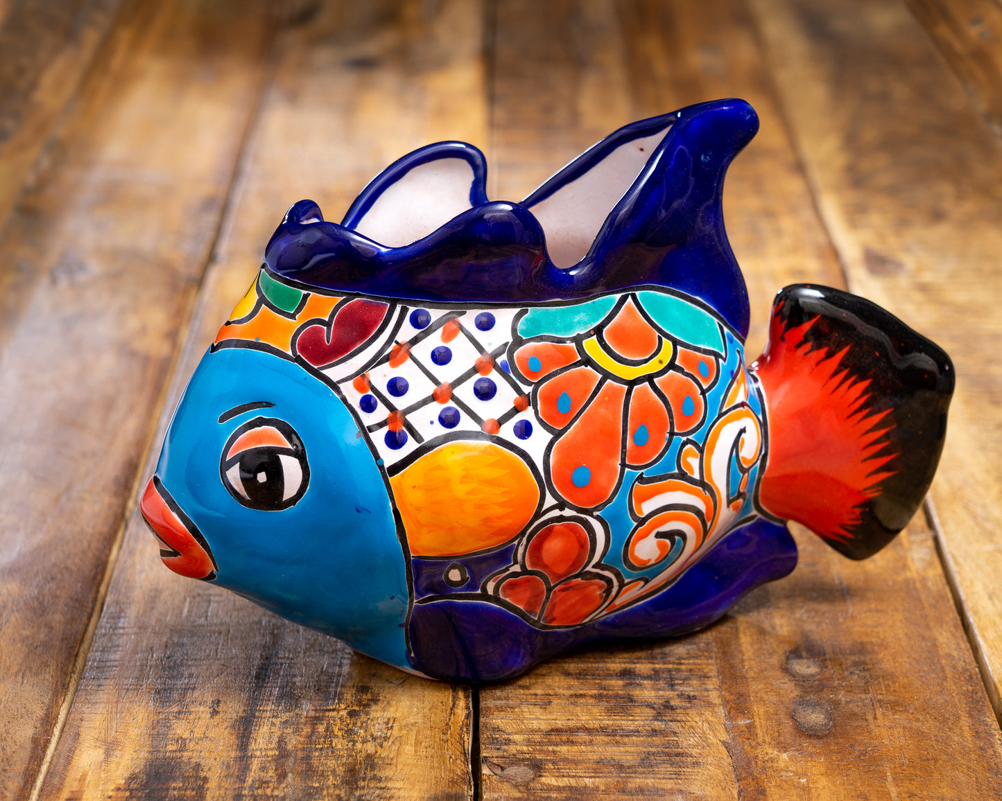 Small Fish Planter - Turquoise