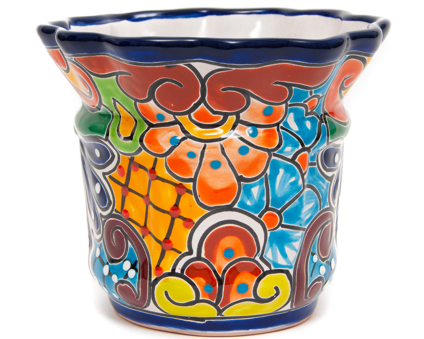 Scalloped Planter - Small - Cobalt