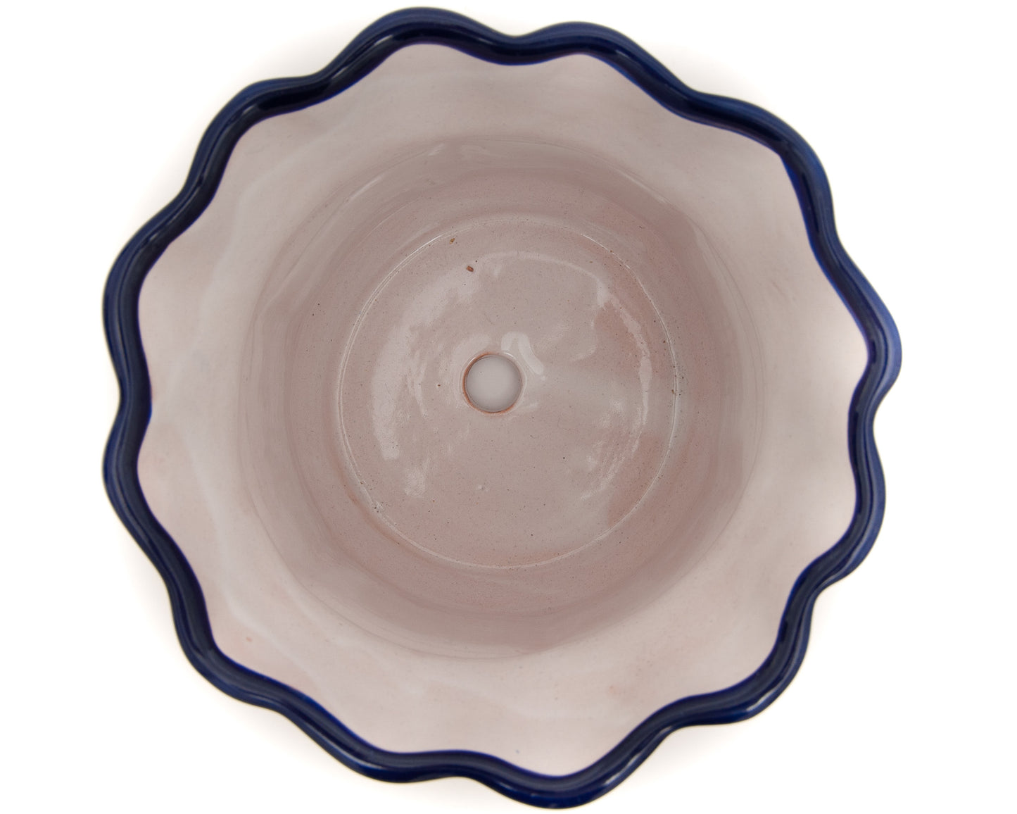 Scalloped Planter - Small - Cobalt