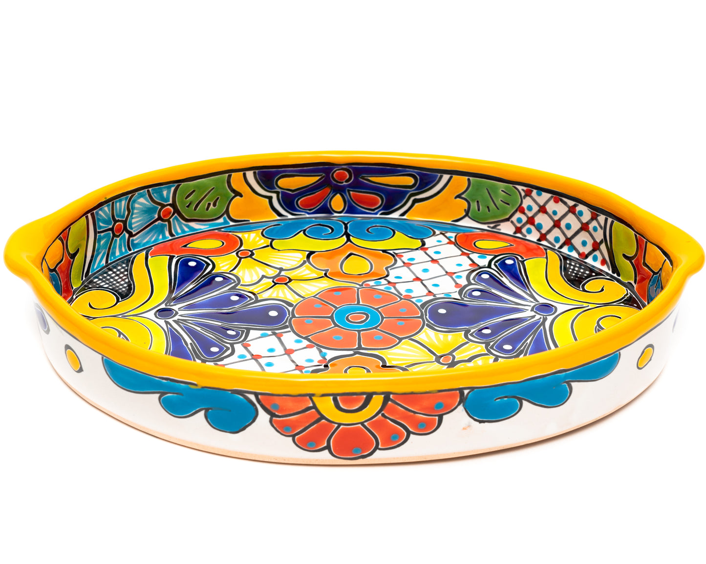 Oval Tray With Handles - Large - Marigold