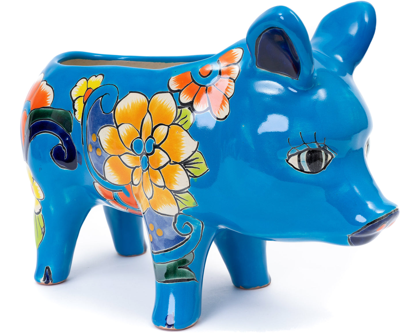 Pig Planter - Large - Turquoise