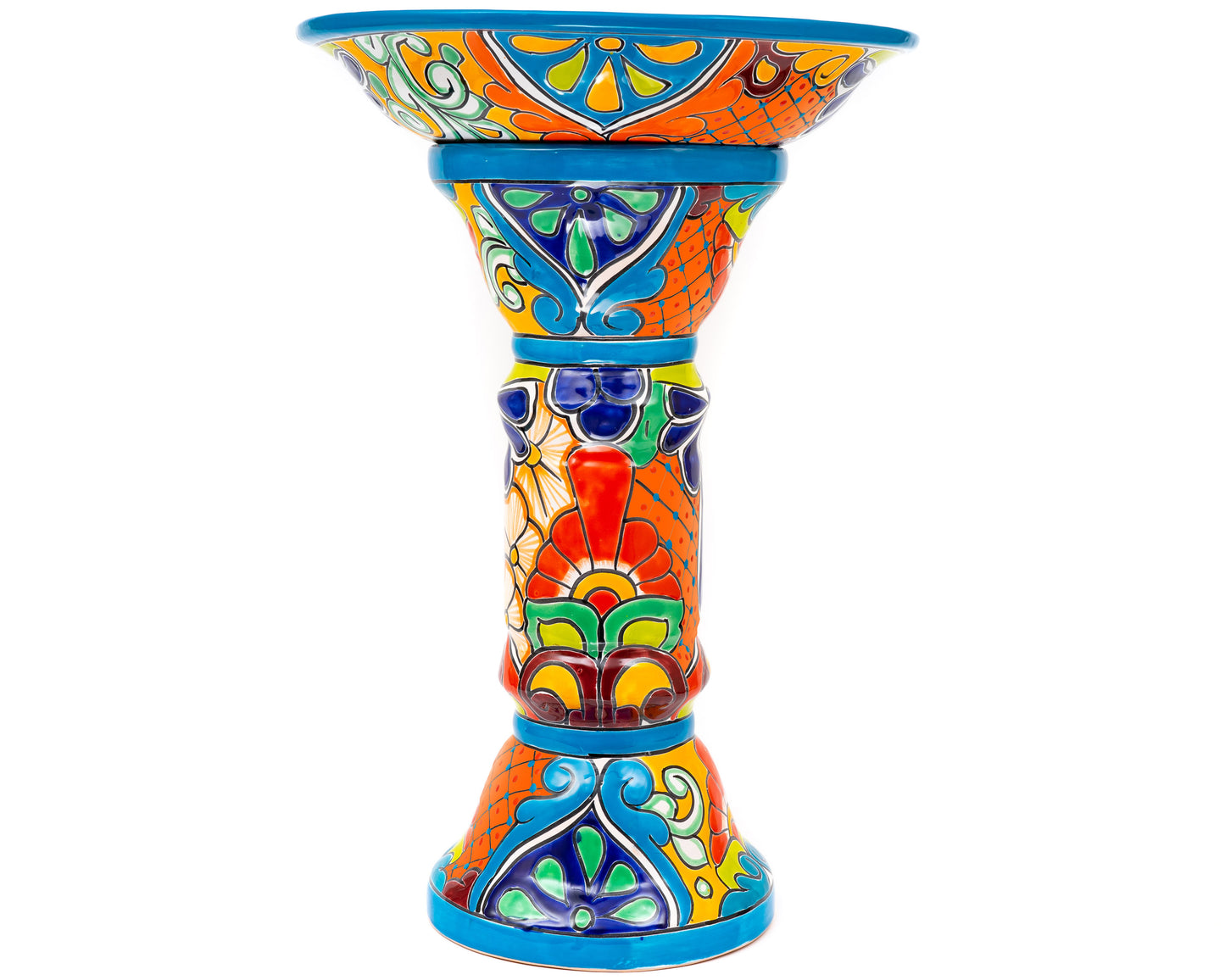 Large Bird Bath - Turquoise