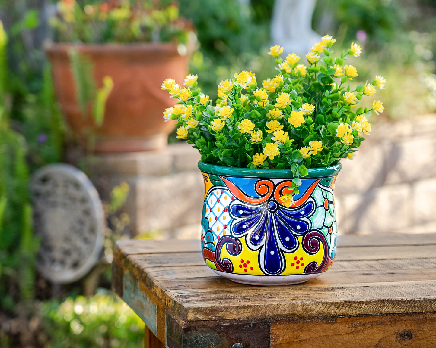 Circular Planter - Medium (1PC) - Deep Green