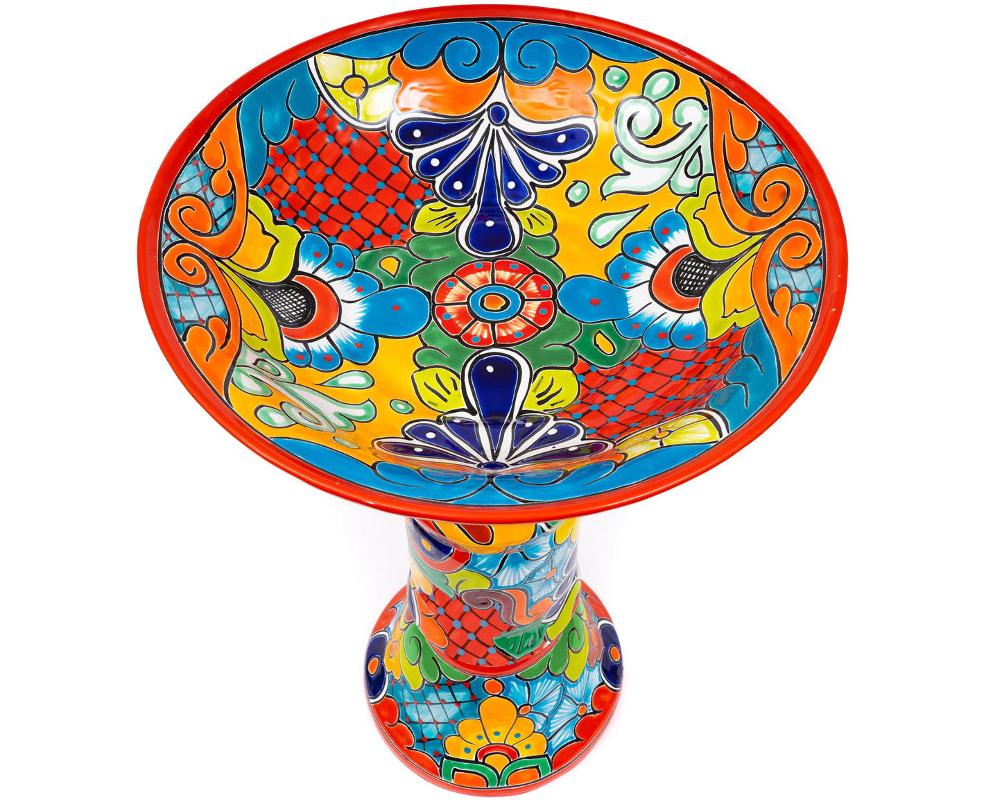 Large Bird Bath - Red