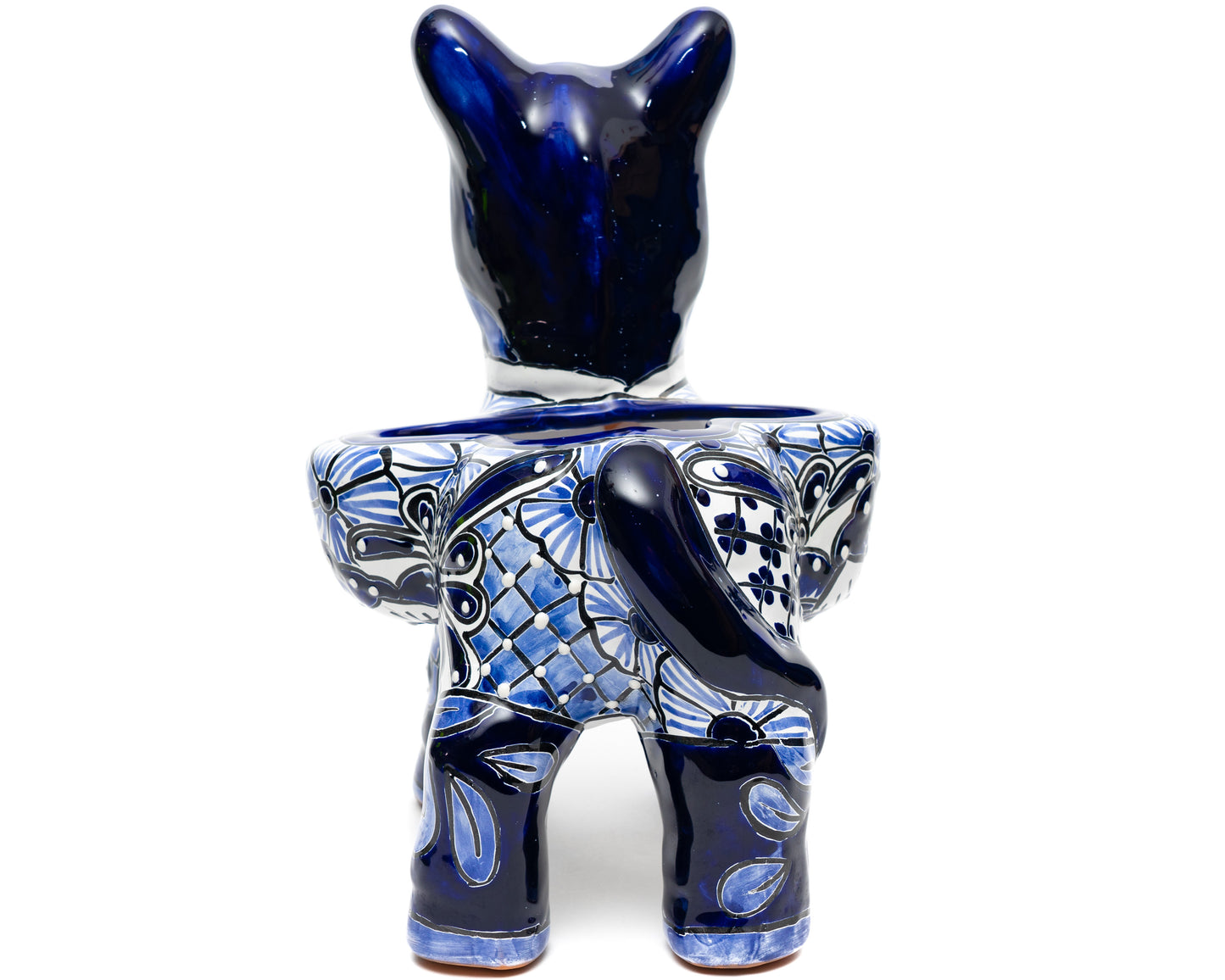 Donkey Planter - Cobalt White