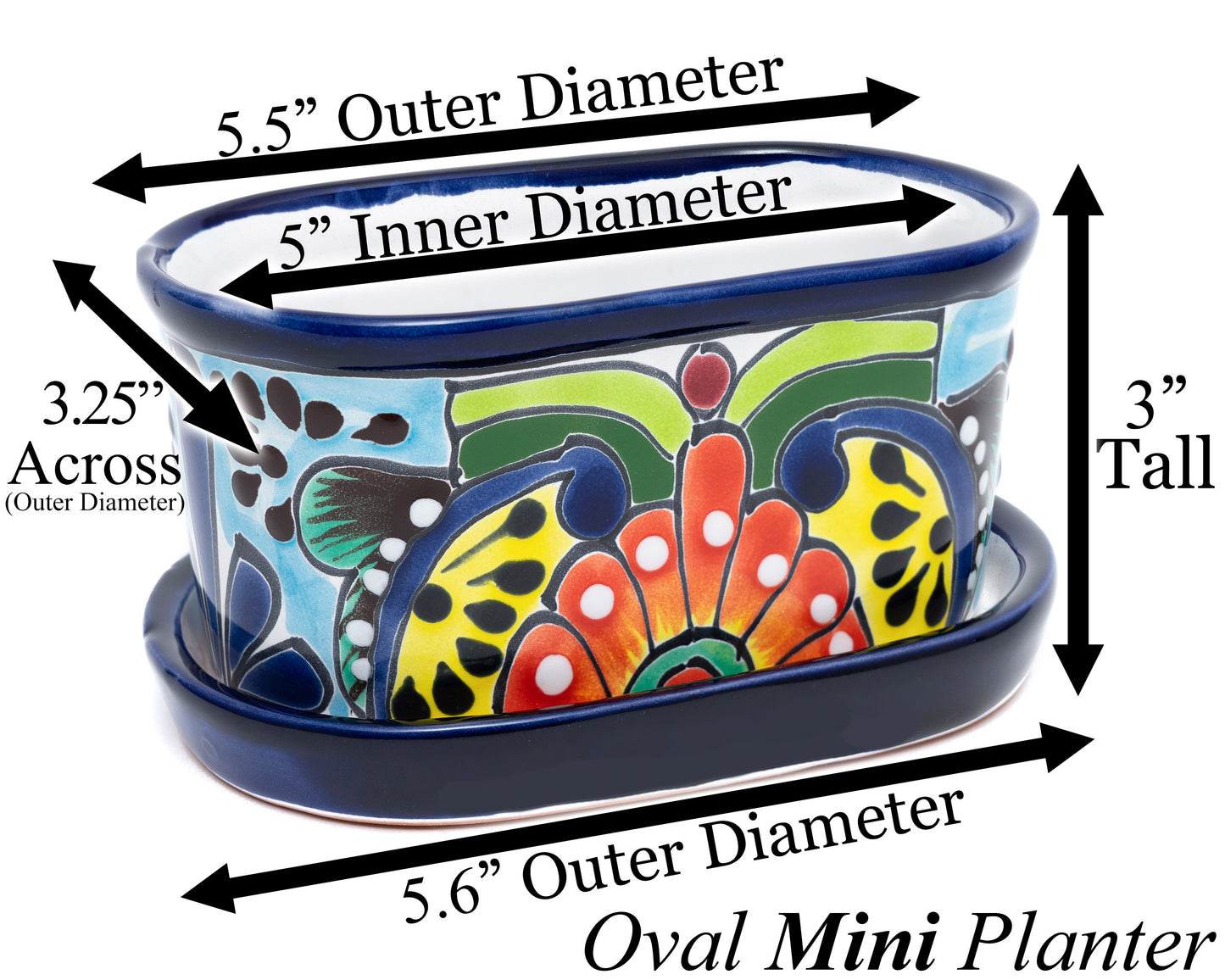 Oval Mini Planter (2PC) - Multi-Color