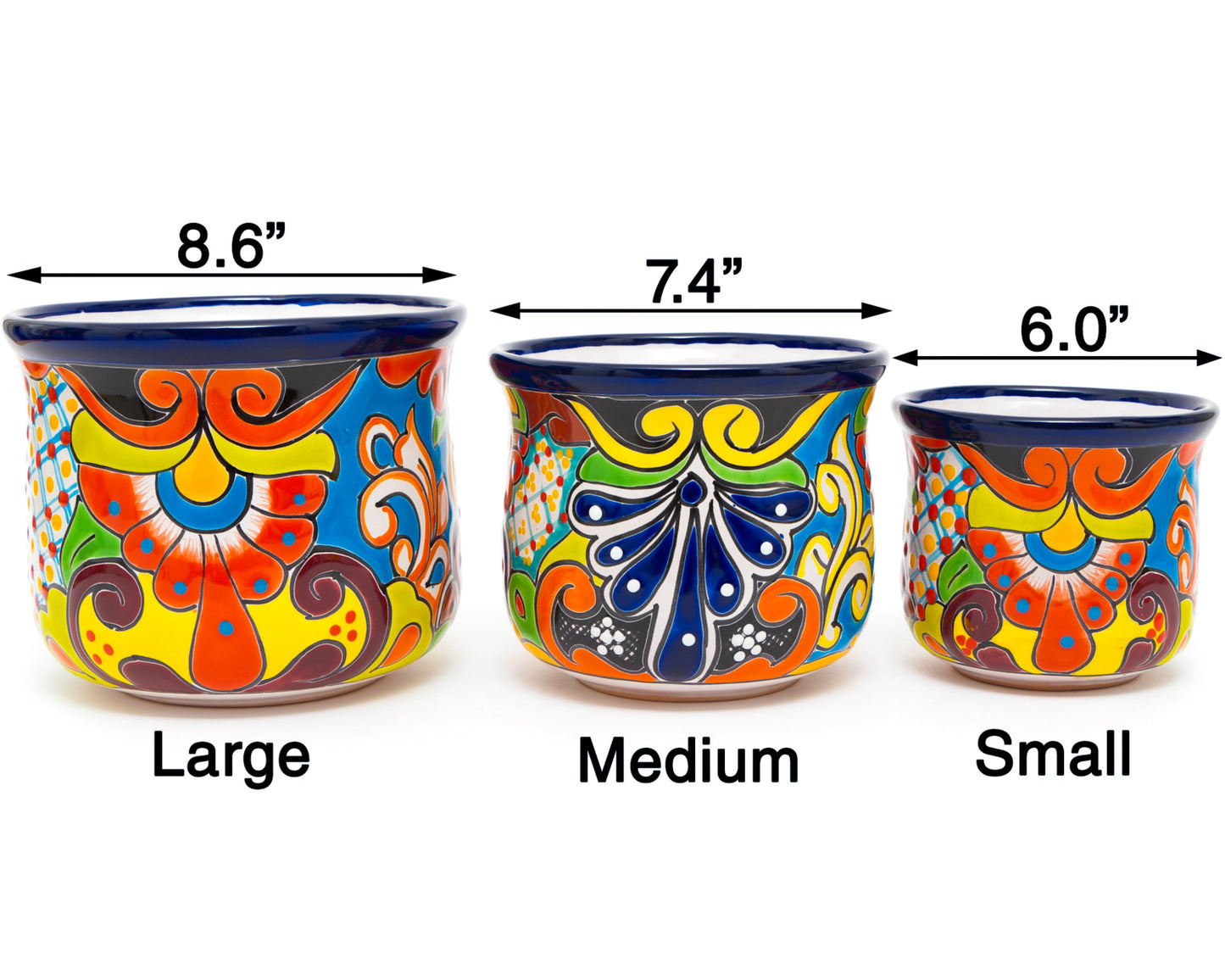Circular Planter - Large (1PC) - Cobalt
