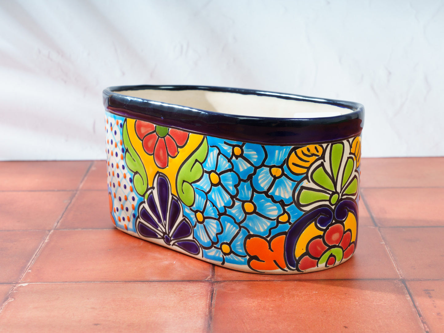 Oval Planter - Medium - Cobalt Multi - (1PC)