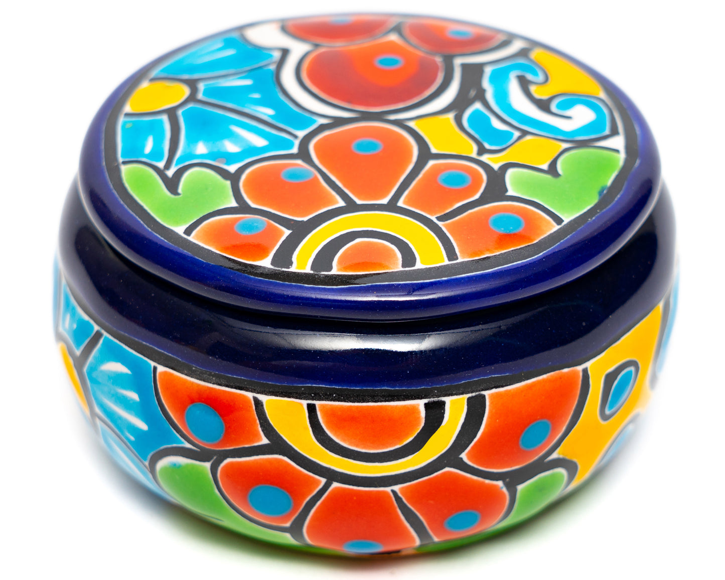 Circular Jewelry Box Cobalt