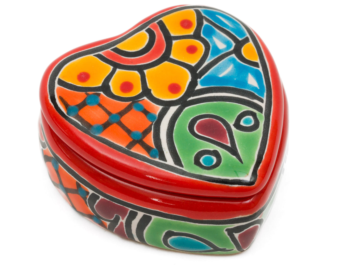 "Corazon" Heart Jewelry Box Red