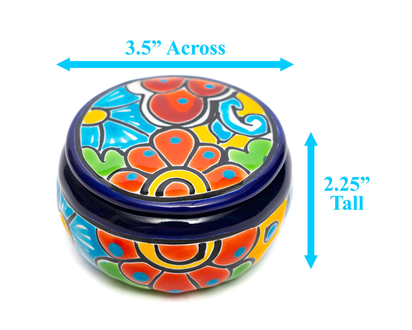 Circular Jewelry Box Cobalt