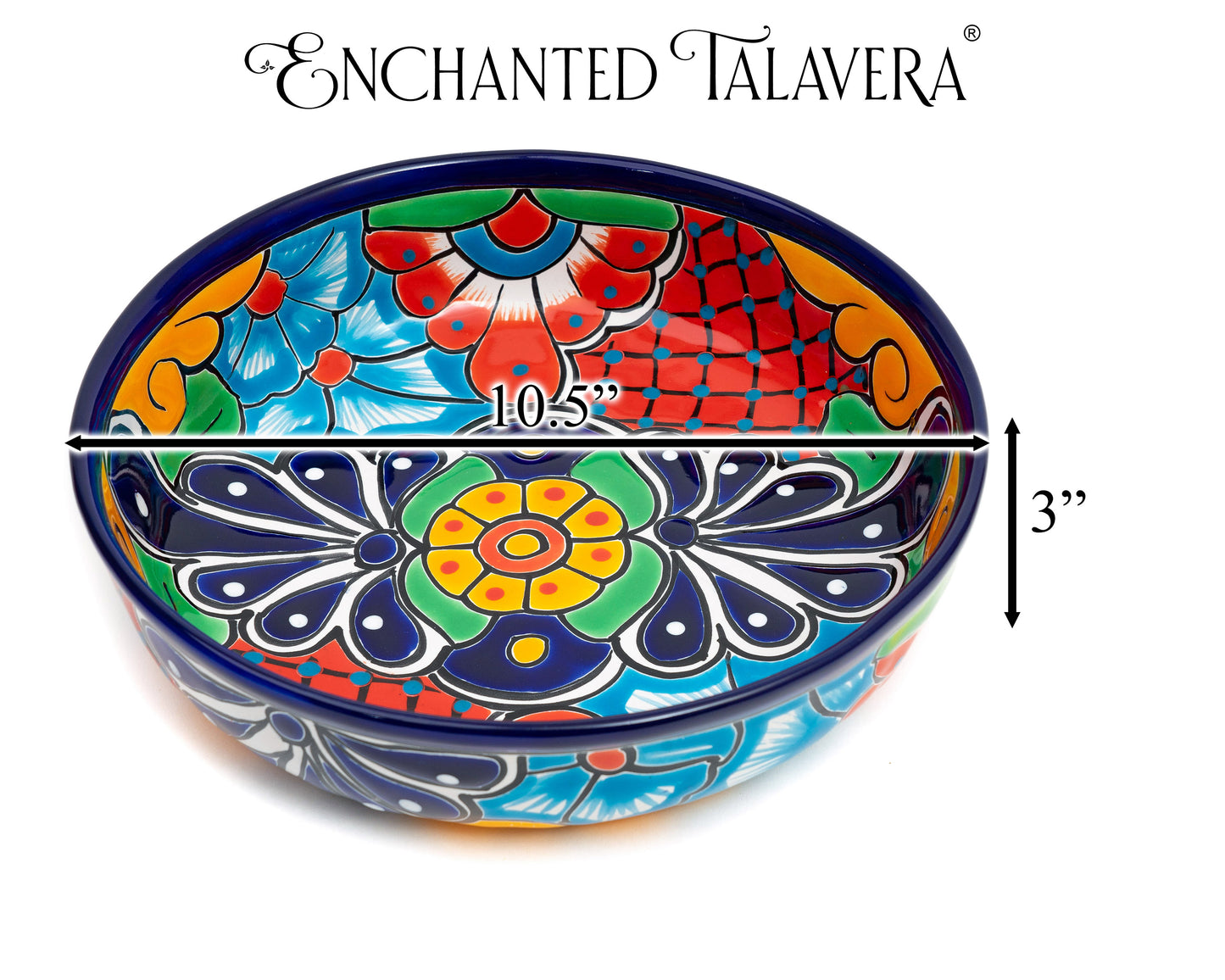 Large Serving "Tunero" Bowl - Cobalt