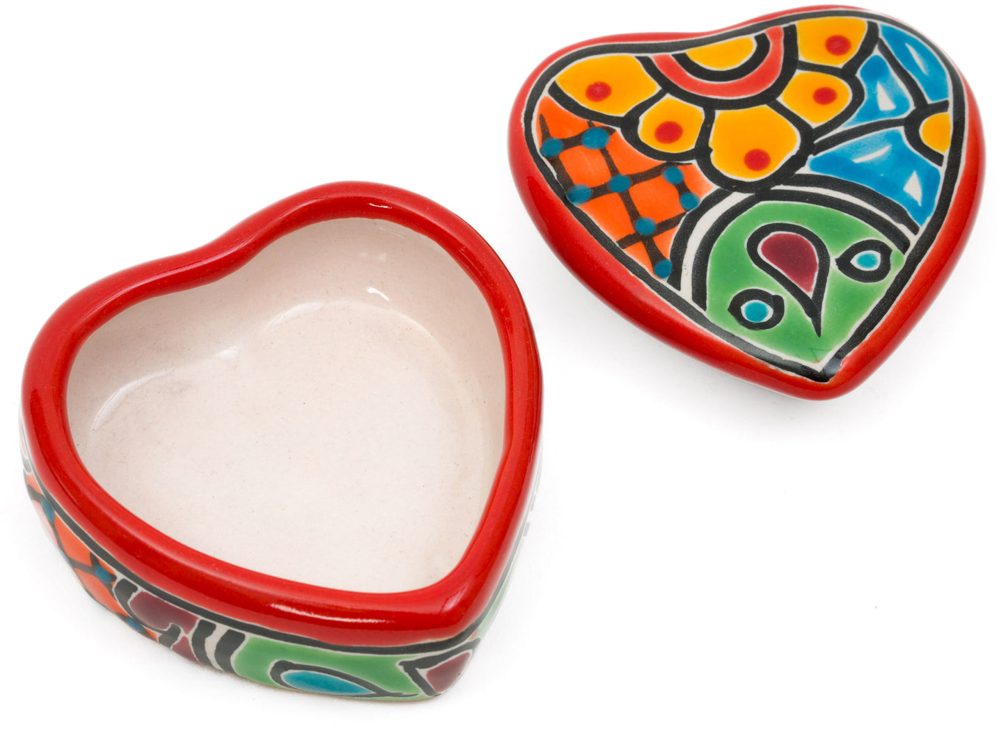 "Corazon" Heart Jewelry Box Red