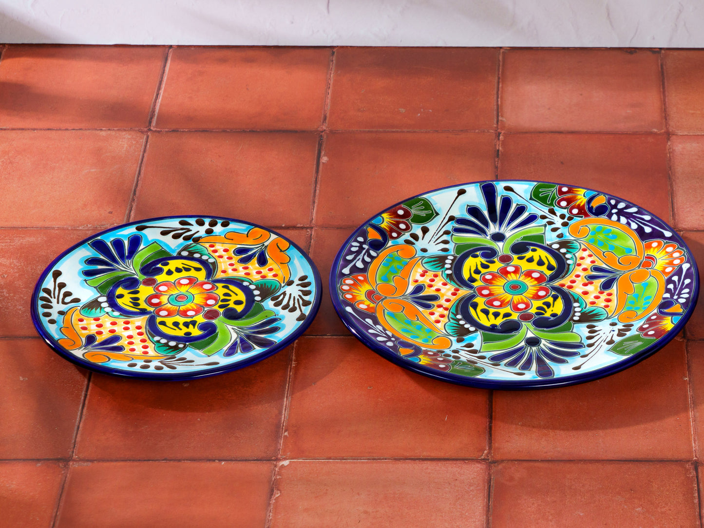 Dinner Plate Set - Multi-Color - 2 Sizes (2PC)