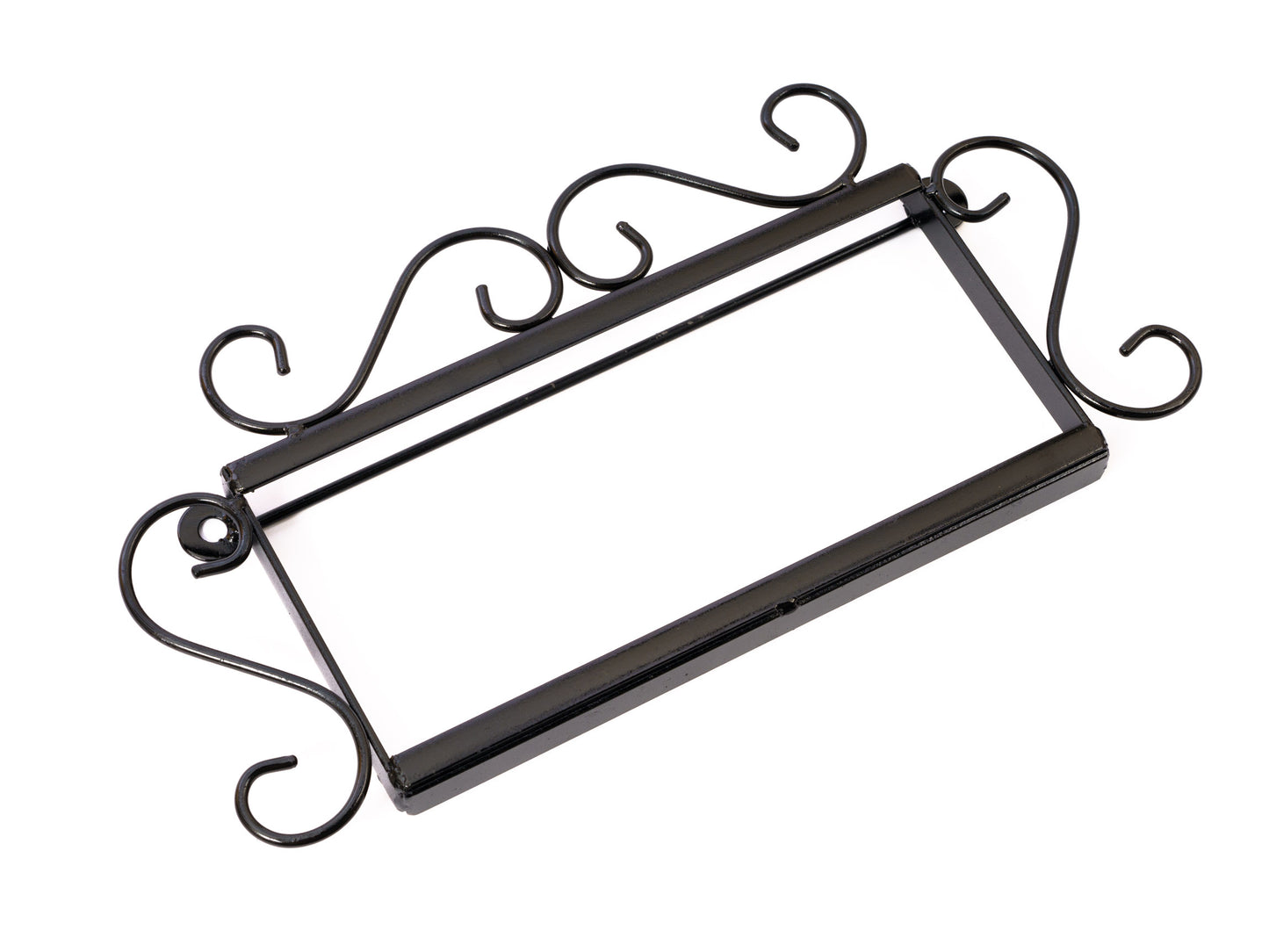 Address Tile Metal Frame - Wrought Iron - Black - MULTIPLE SIZES