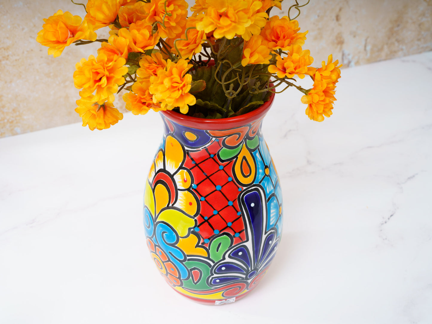 Classic Flower Vase - Red