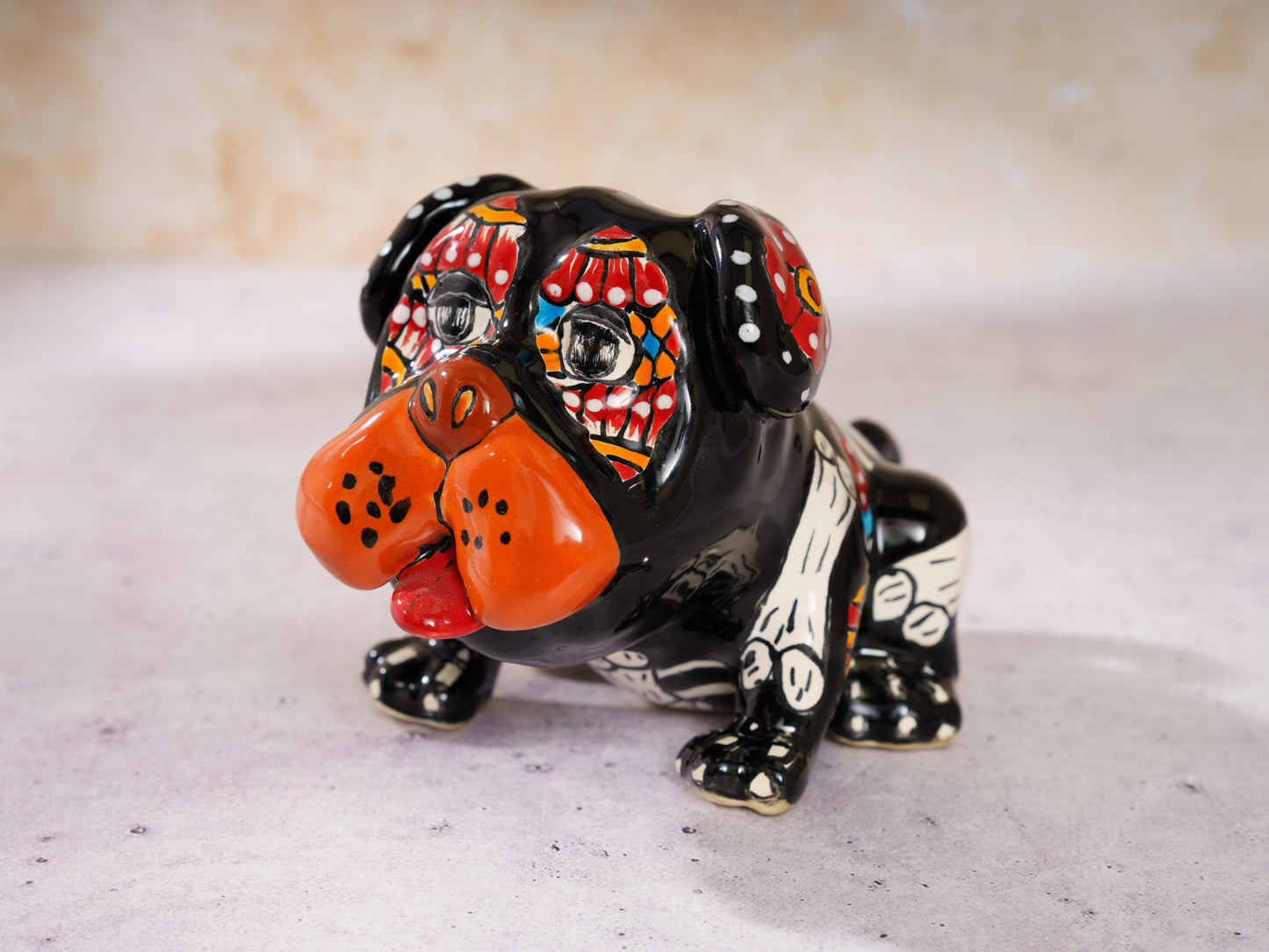 Premium Quality Small Bulldog Figure - Black