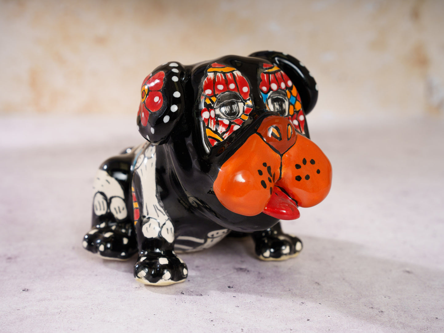 Premium Quality Small Bulldog Figure - Black