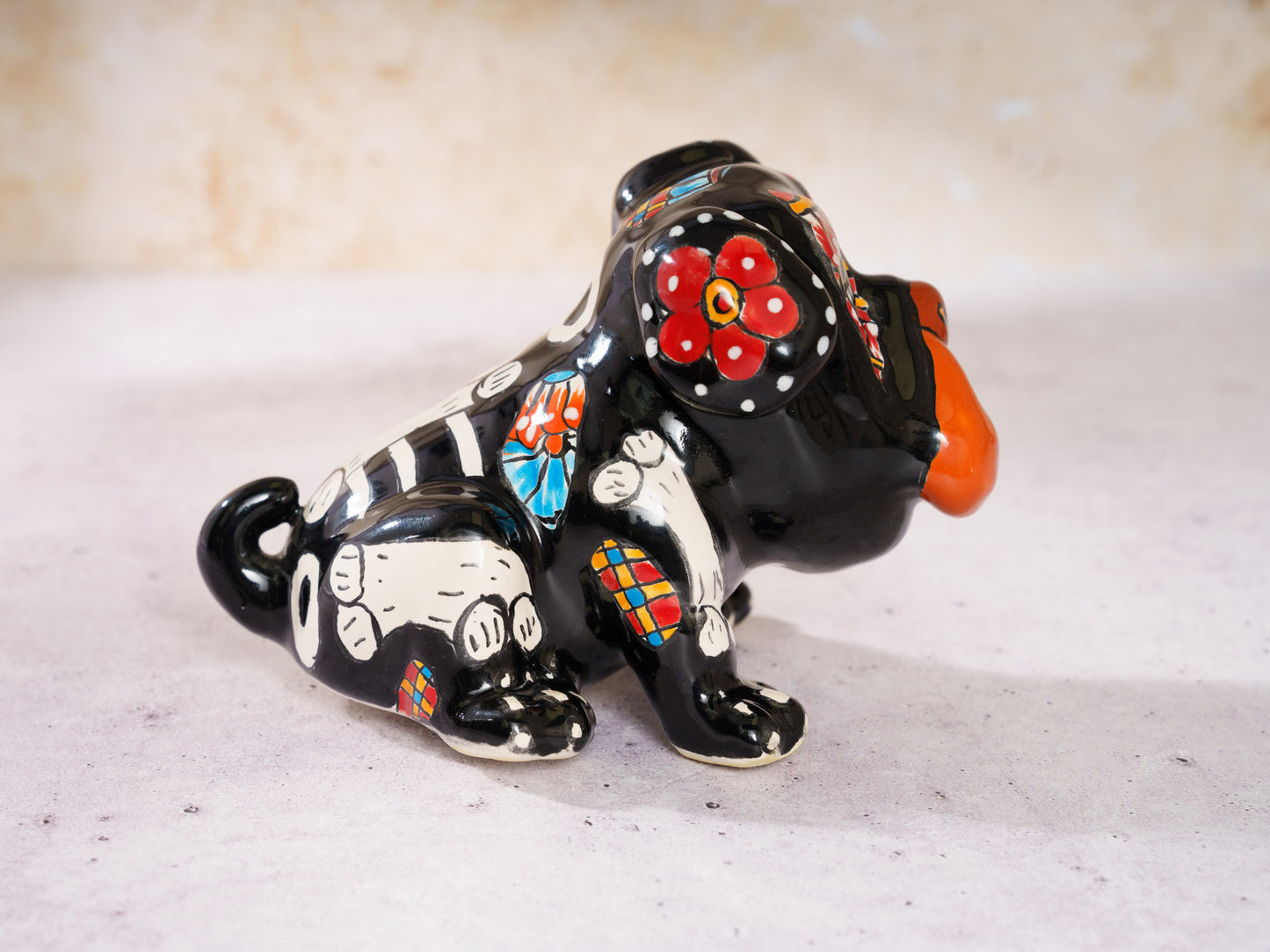 Premium Quality Small Bulldog Figure - Black