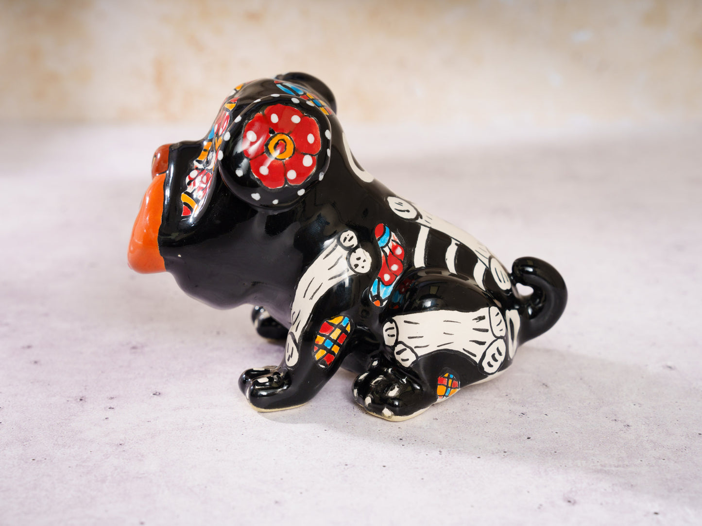 Premium Quality Small Bulldog Figure - Black