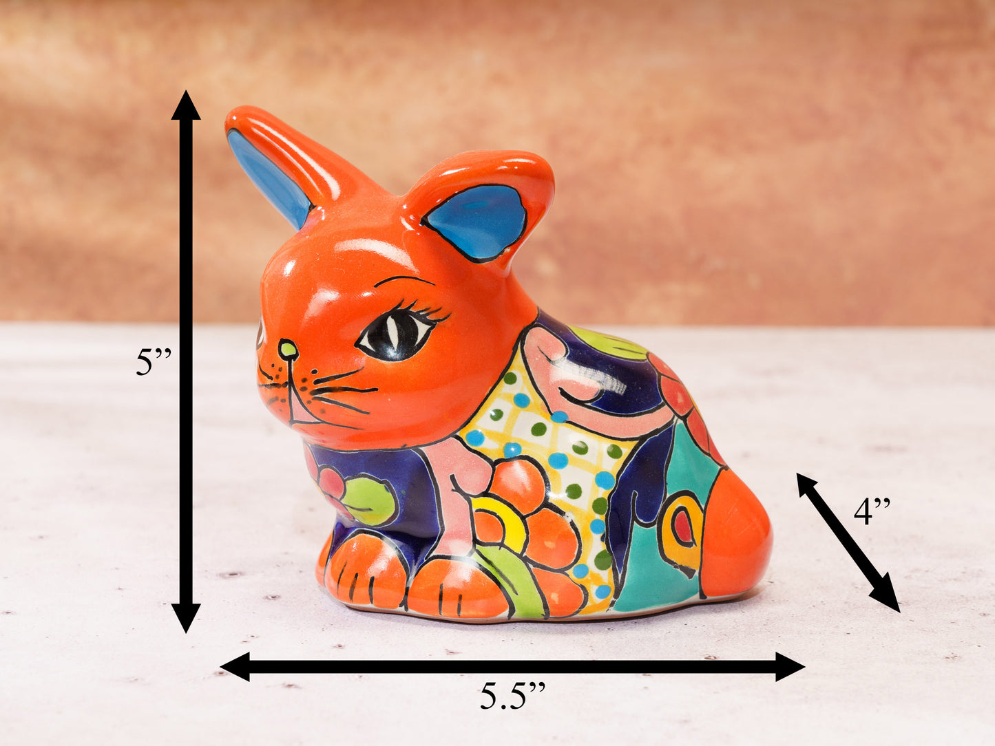 Bunny Figure - Small - Orange