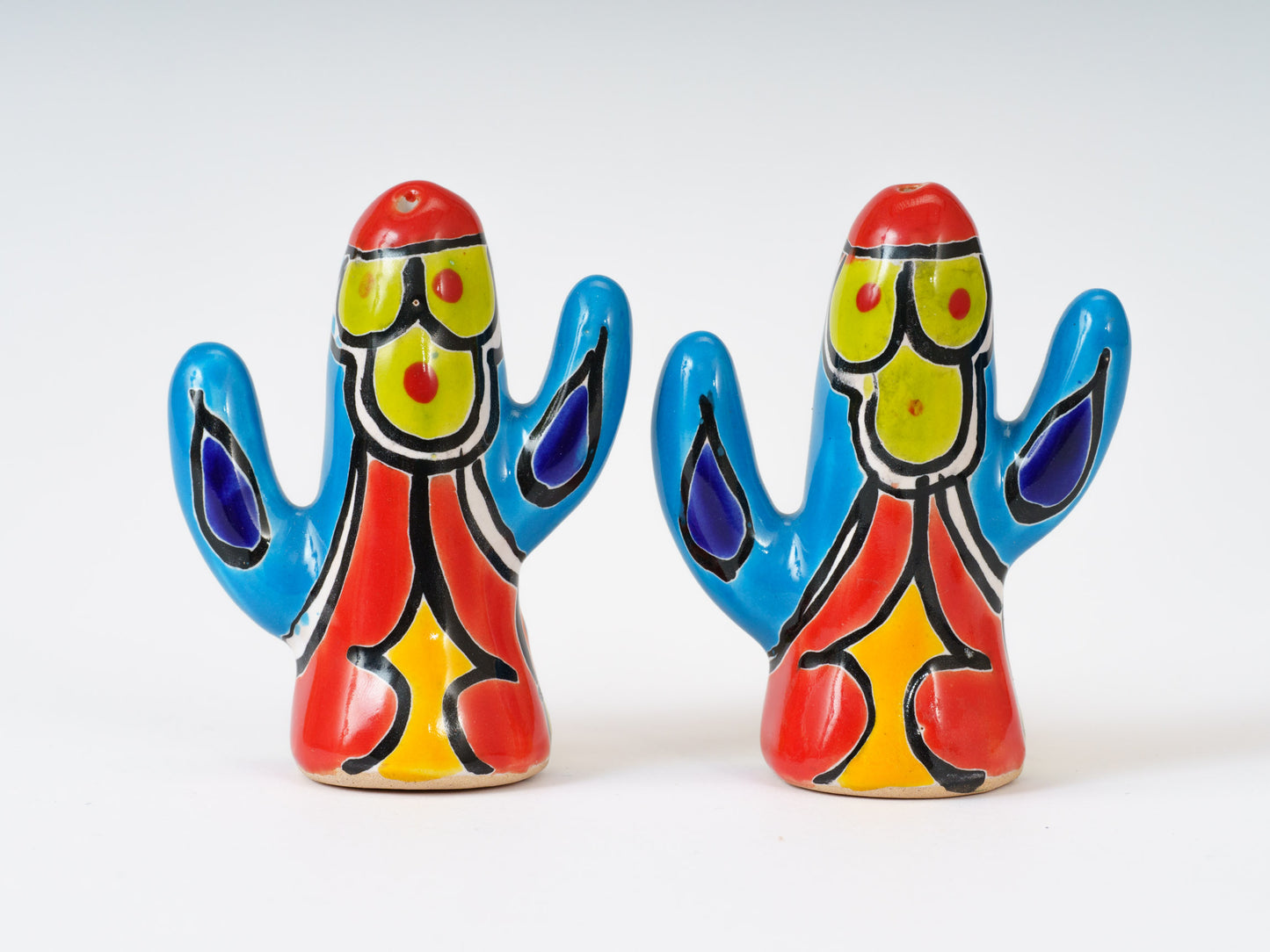 Cactus Salt & Pepper Shaker Set - Turquoise