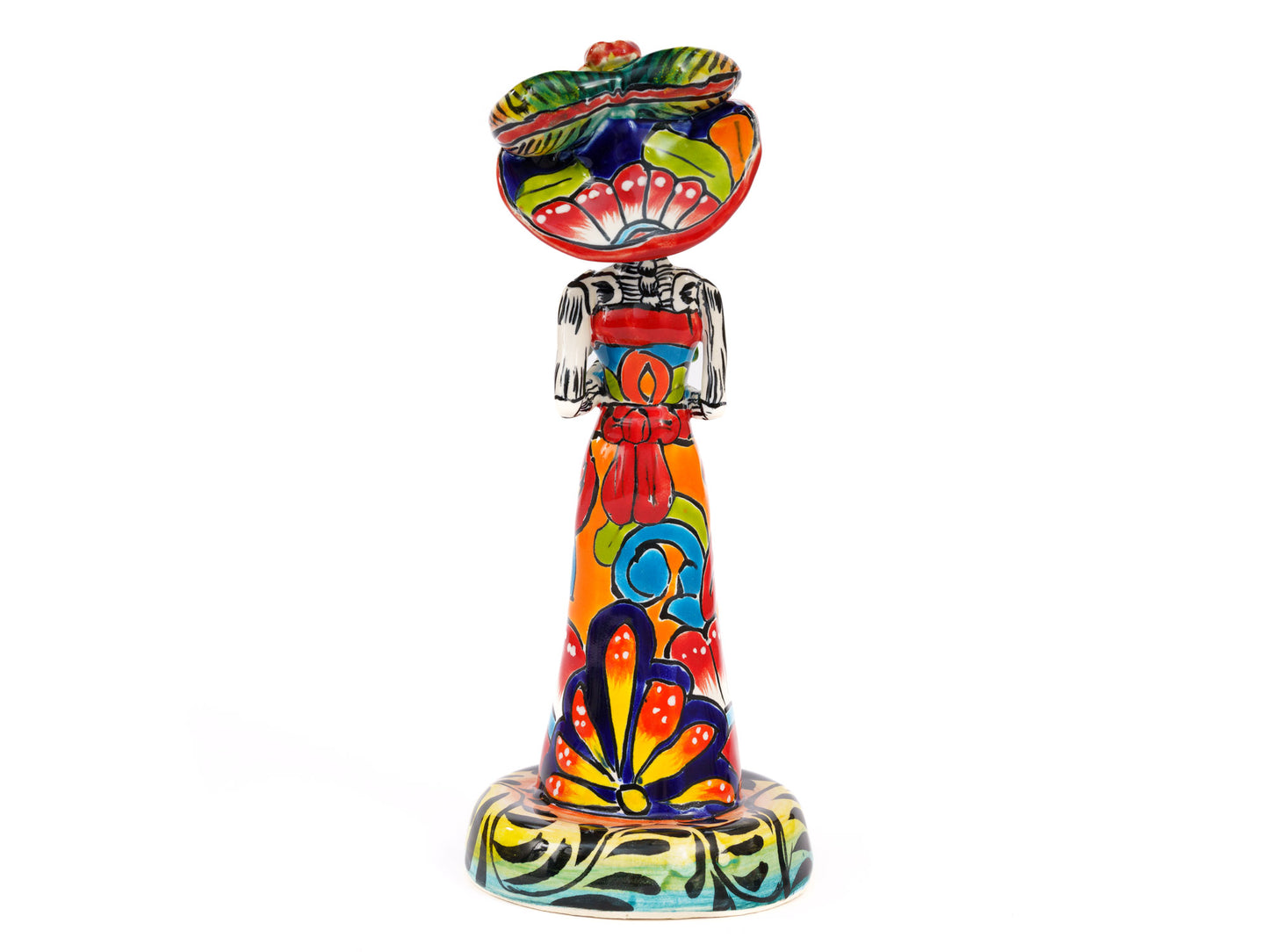 Catrina Figurine - Lisa - Mini - Traditional Orange