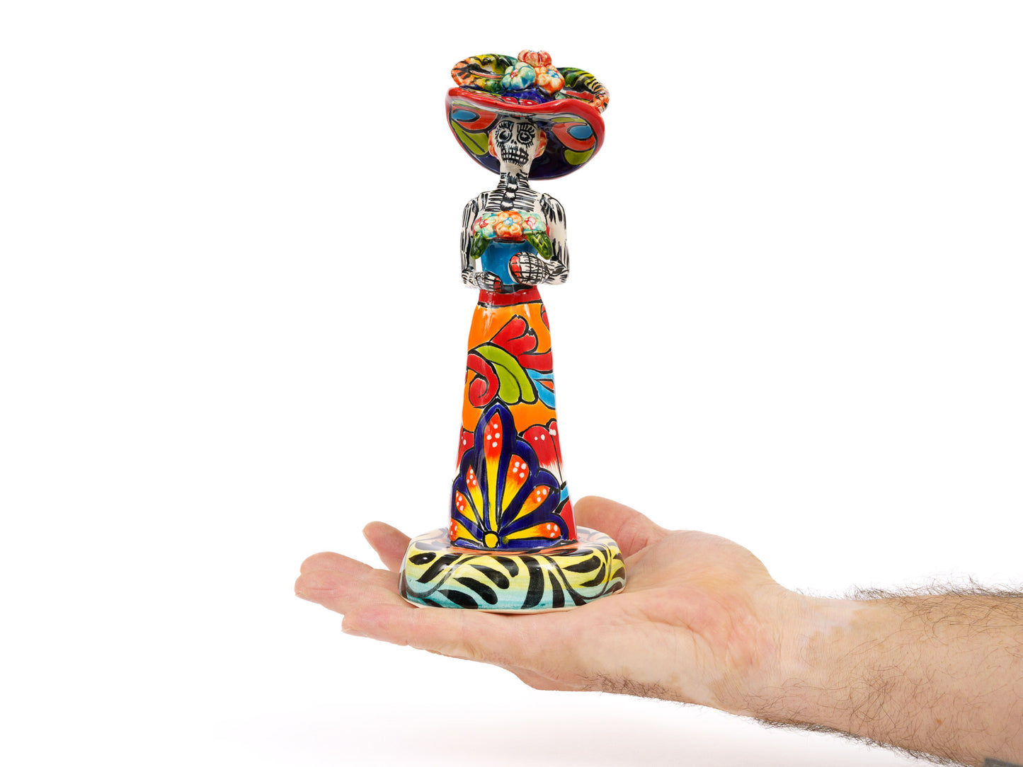 Catrina Figurine - Lisa - Mini - Traditional Orange