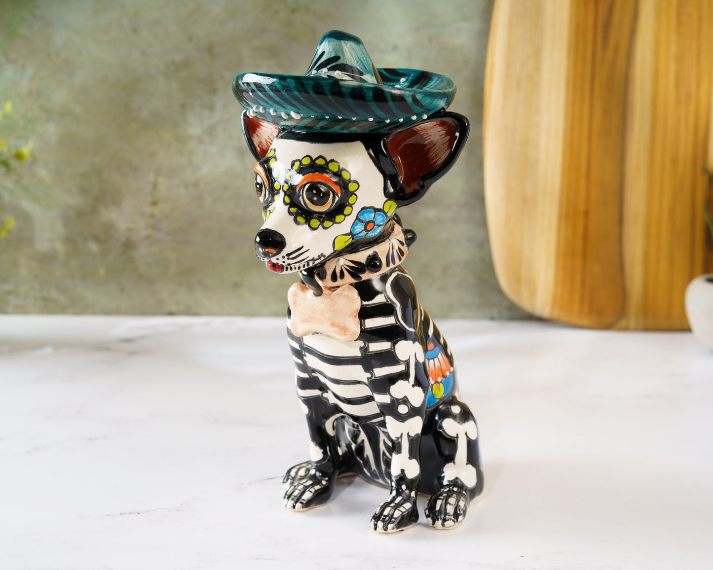 Premium Quality Chihuahua Sombrero Dog  Dia De Los Muertos